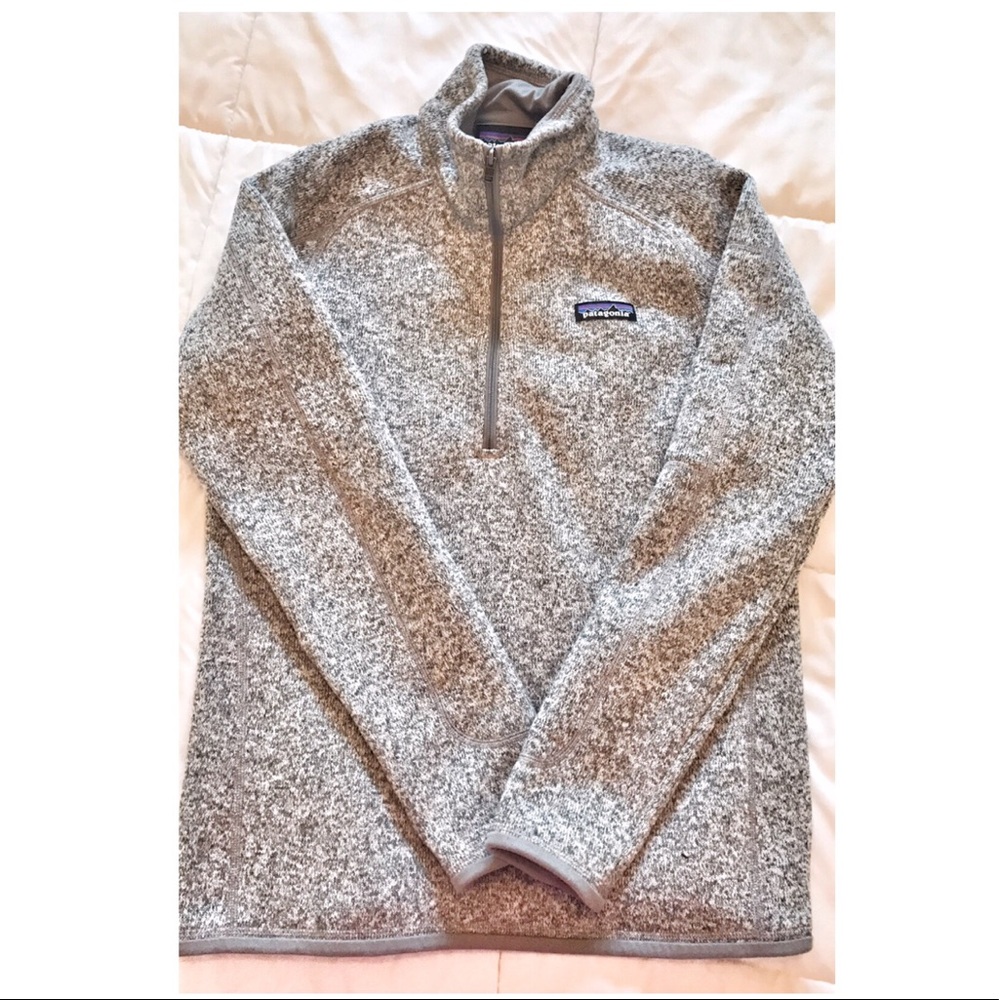 Patagonia Better sweater 1/4 zip in Birch White